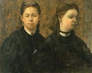 Edgar Degas Elena and Camila Montejasi-Cicerale oil